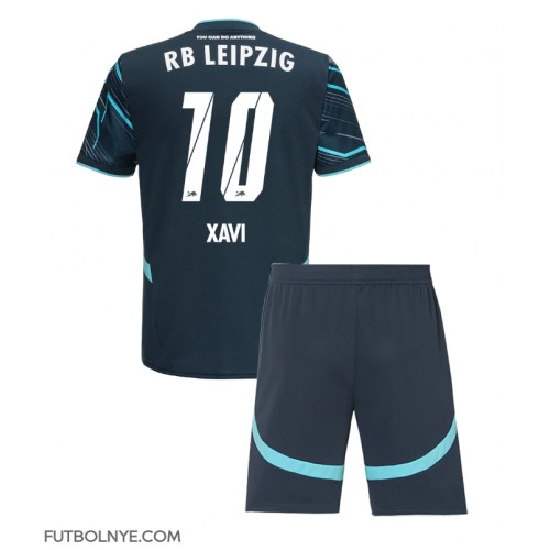 Camiseta RB Leipzig Xavi Simons #10 Tercera Equipación para niños 2024-25 manga corta (+ pantalones cortos)